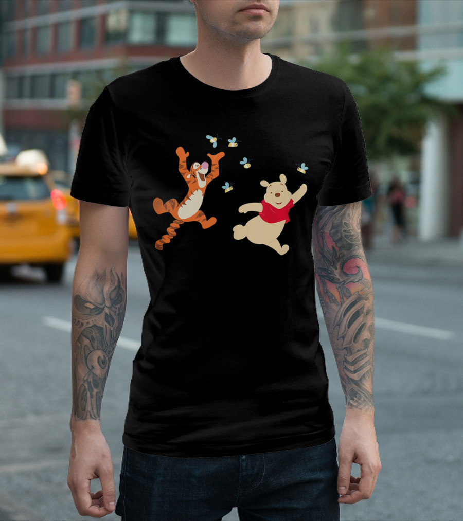 Disney Easter Tigger And Pooh Bees T-Shirt