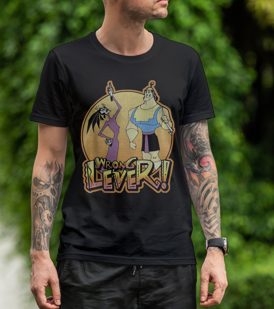 Disney Emperors New Groove Kronk Yzma Wrong Lever T-Shirt