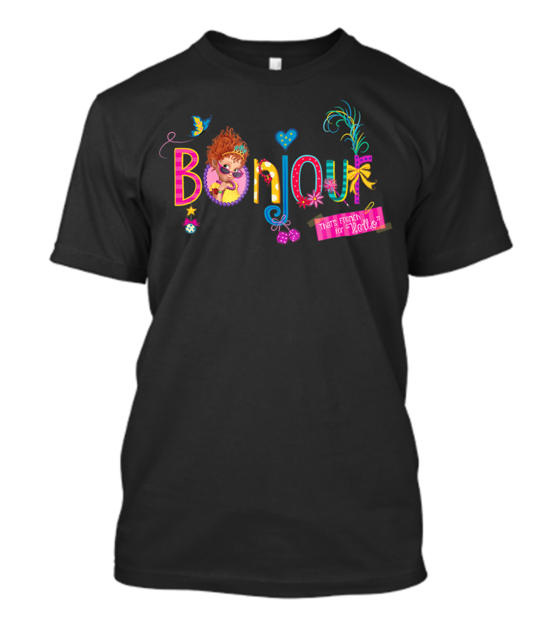 Disney Fancy Nancy Bonjour That's French For Hello T-Shirt