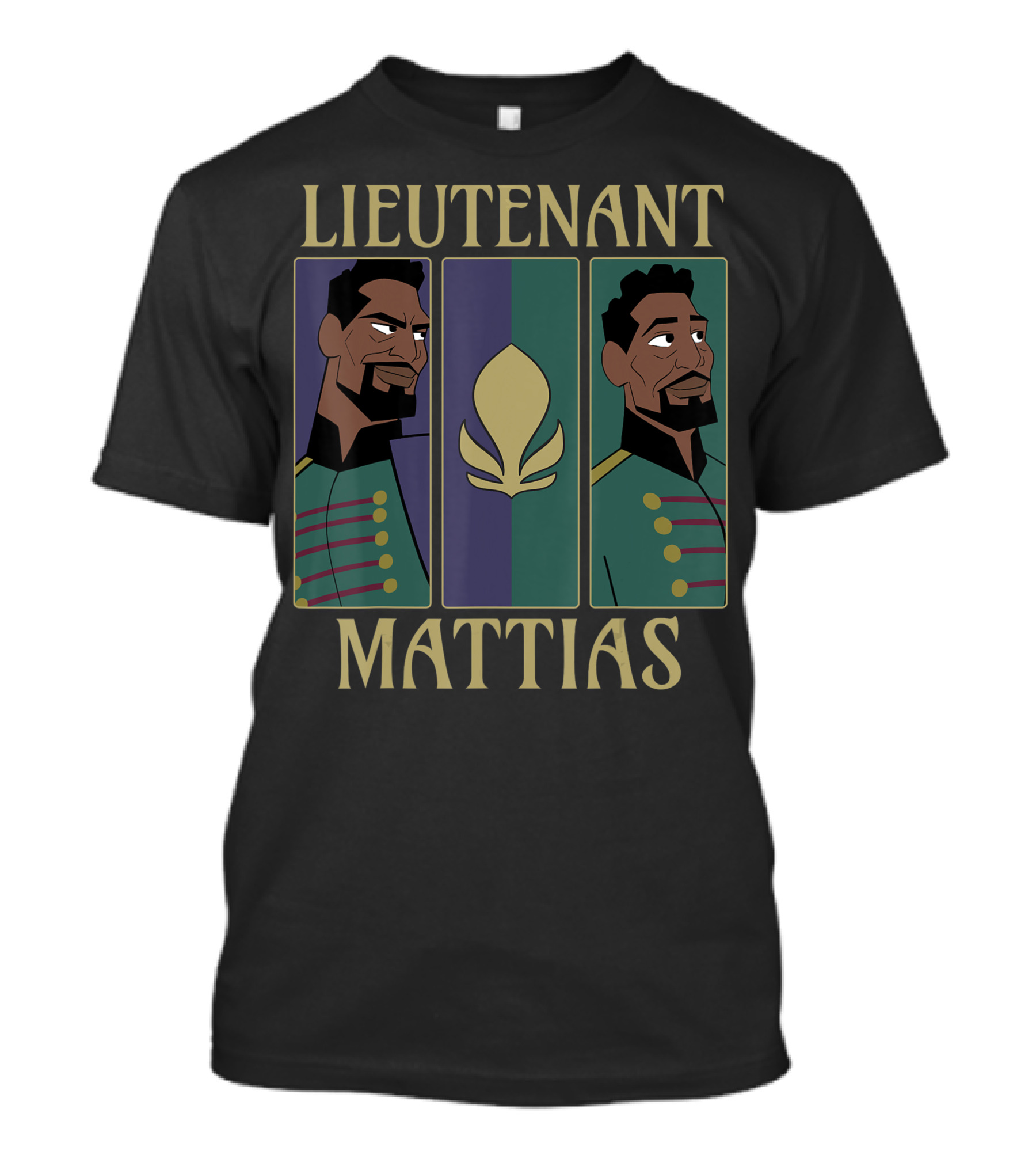 Lieutenant Mattias Frozen 2 Character Portrait Panels T-Shirt