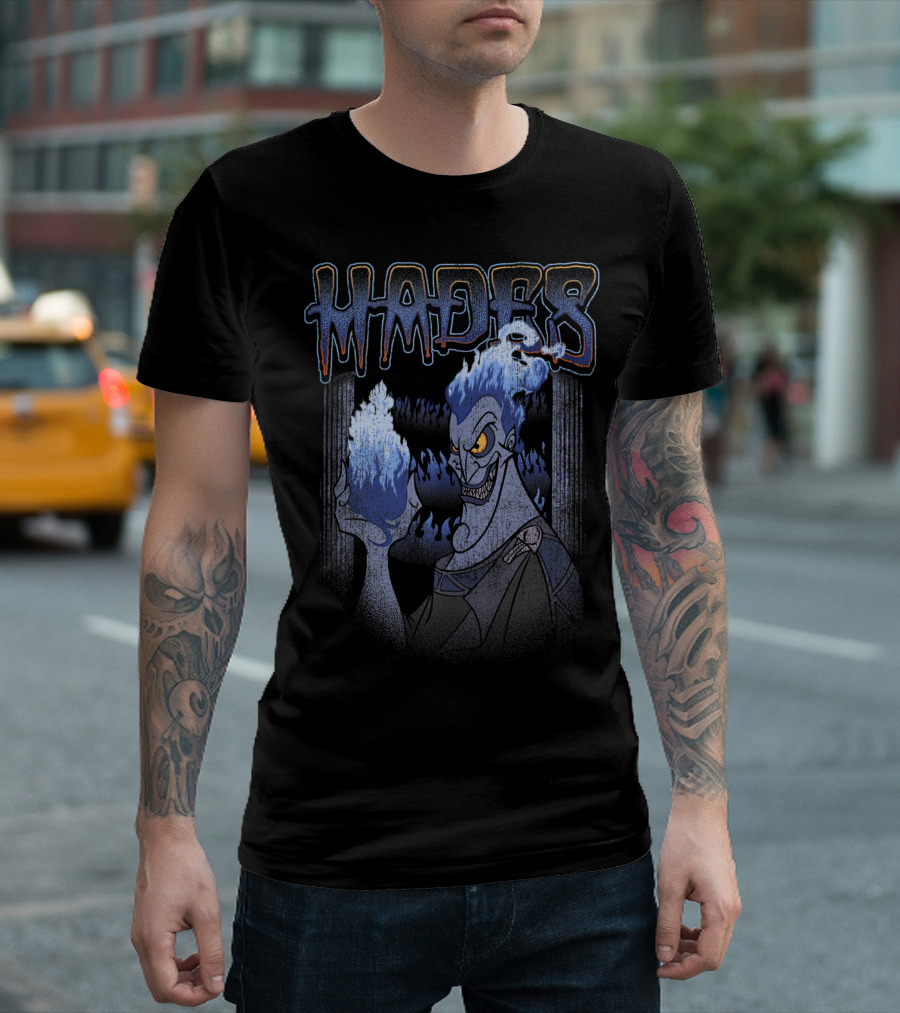 Hades Disney Hercules Blue Flame Villain T-Shirt