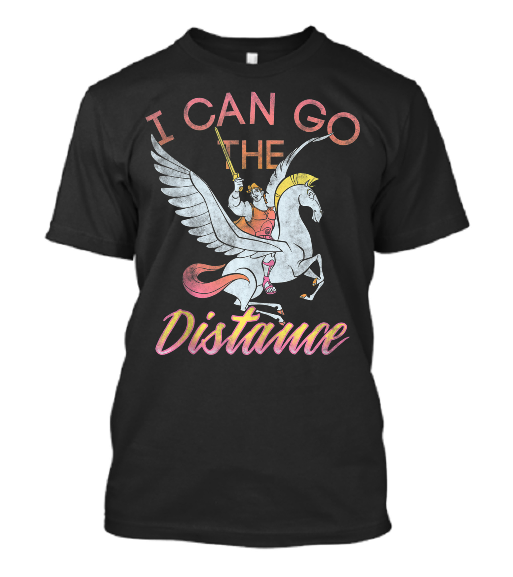 Disney Hercules I Can Go The Distance Pegasus Hero Journey T-Shirt