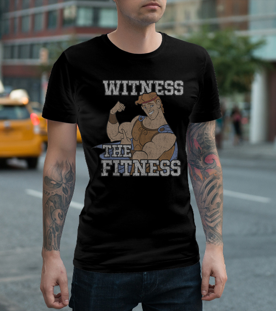 Disney Hercules Witness The Fitness Bodybuilding Strength T-Shirt