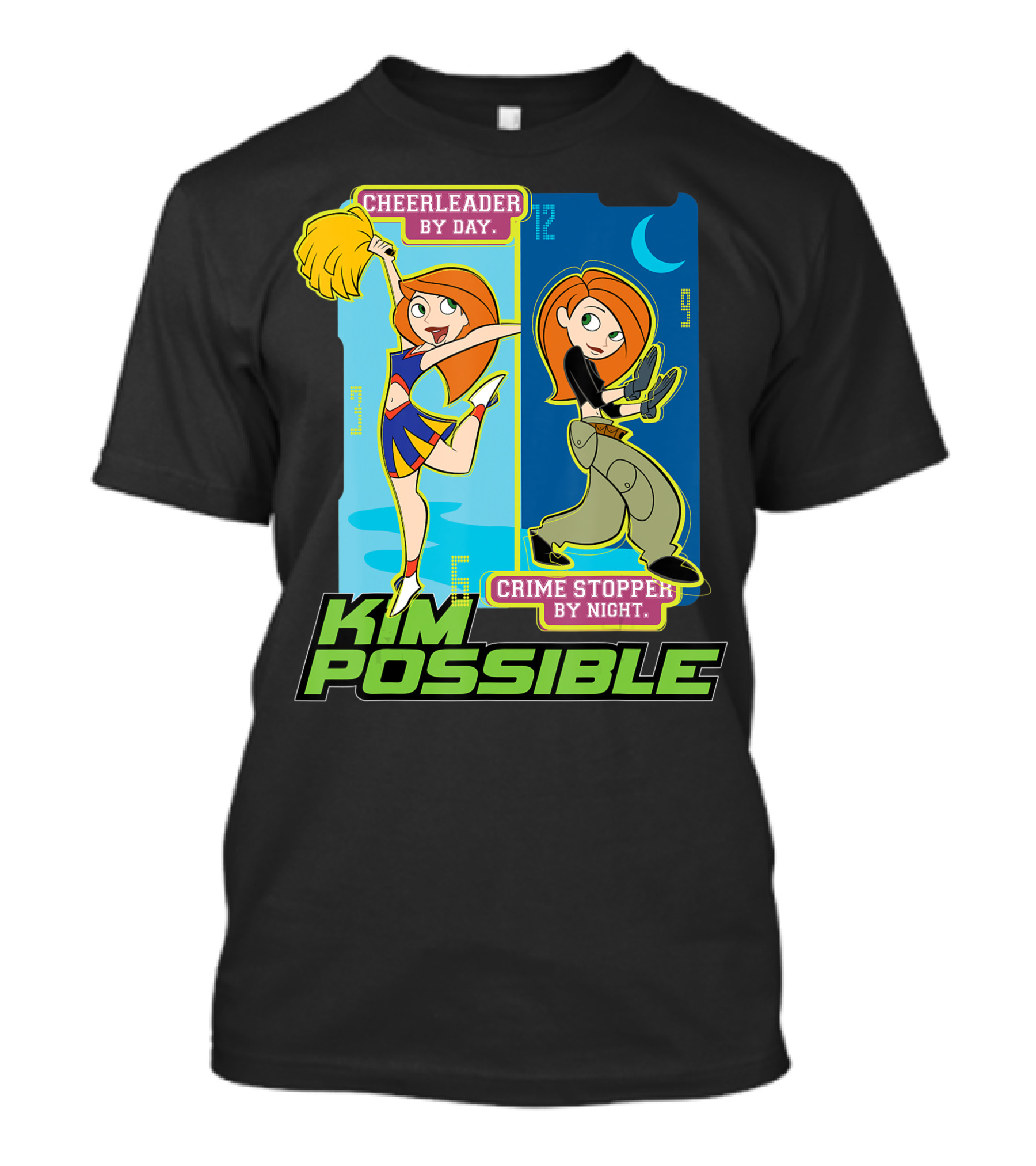 Kim Possible Cheerleader By Day Crime Stopper By Night T-Shirt