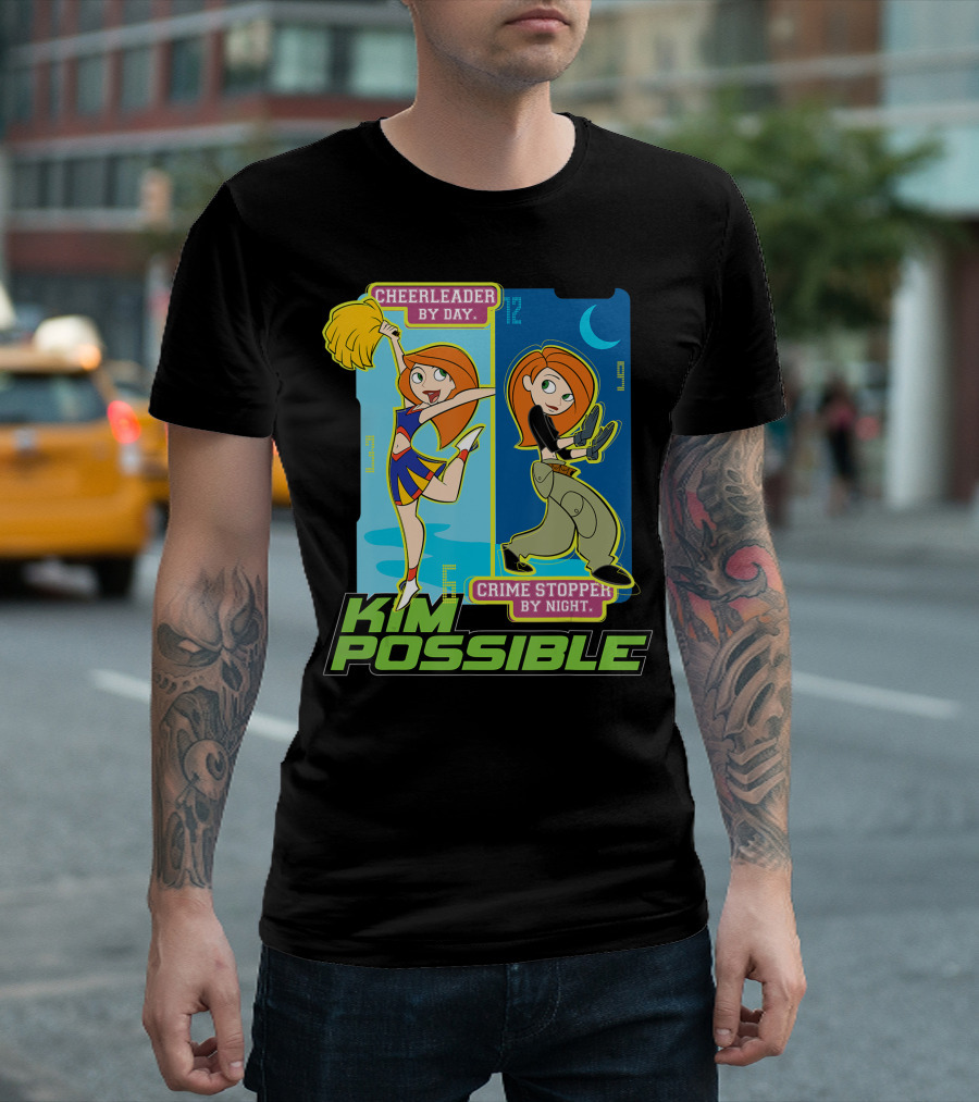 Kim Possible Cheerleader By Day Crime Stopper By Night T-Shirt