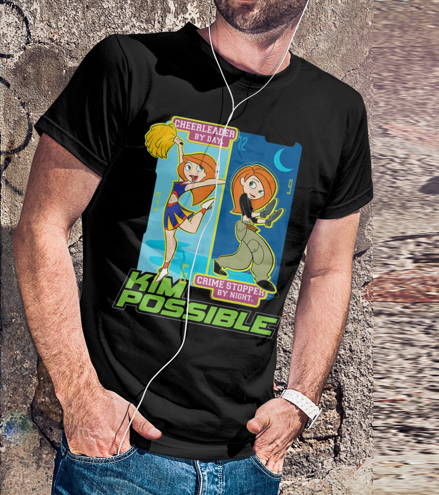 Kim Possible Cheerleader By Day Crime Stopper By Night T-Shirt