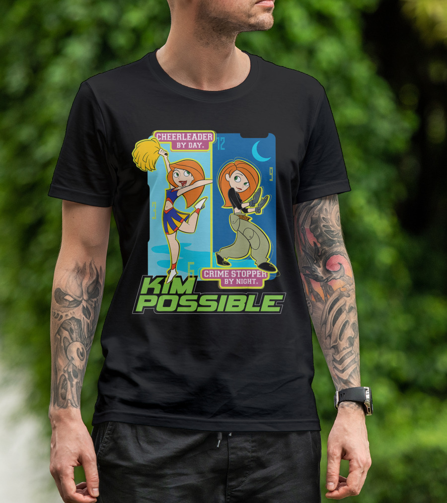 Kim Possible Cheerleader By Day Crime Stopper By Night T-Shirt