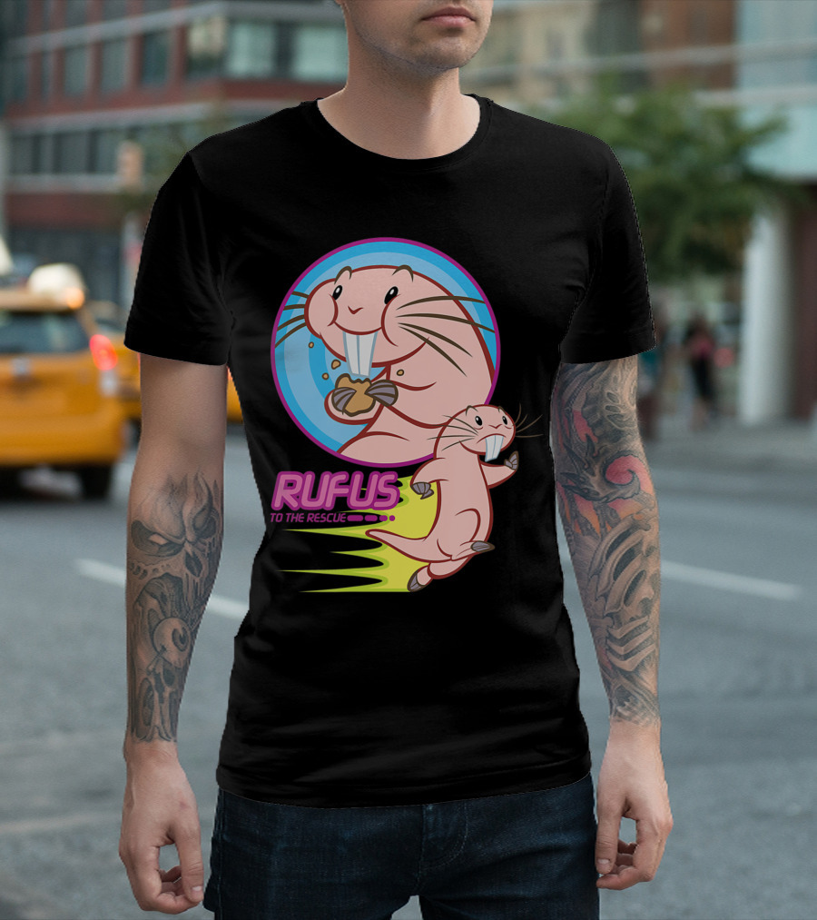 Disney Kim Possible Rufus To The Rescue Animation Character Eating Cookie T-Shirt