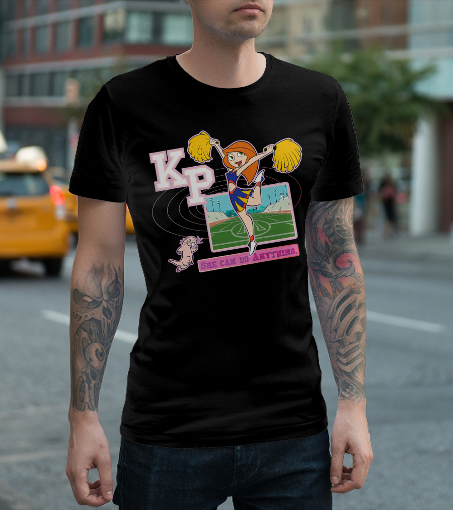 Disney Kim Possible KP Cheerleader She Can Do Anything T-Shirt
