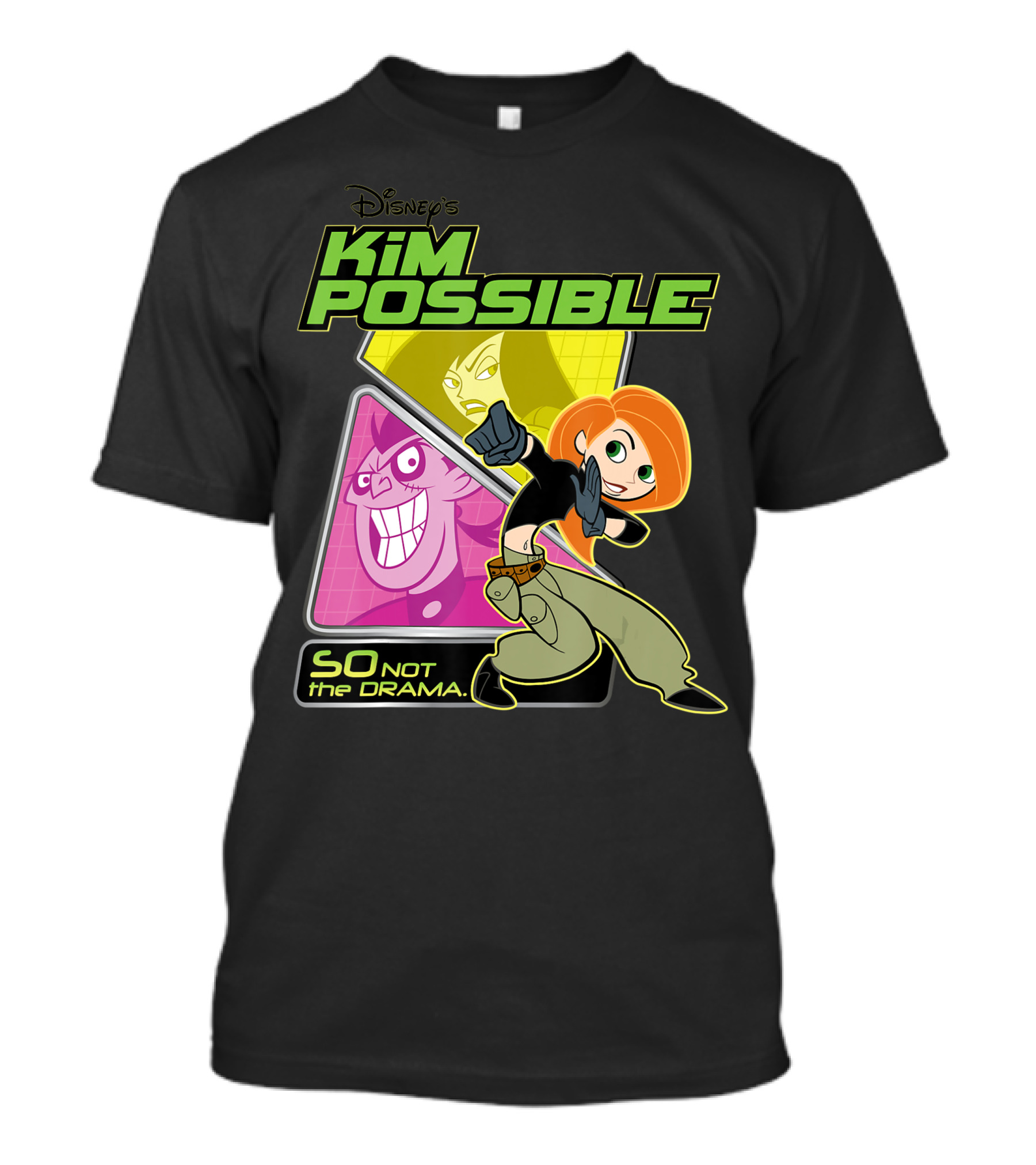 Disney Kim Possible So Not The Drama Animated Characters And Action Poses T-Shirt