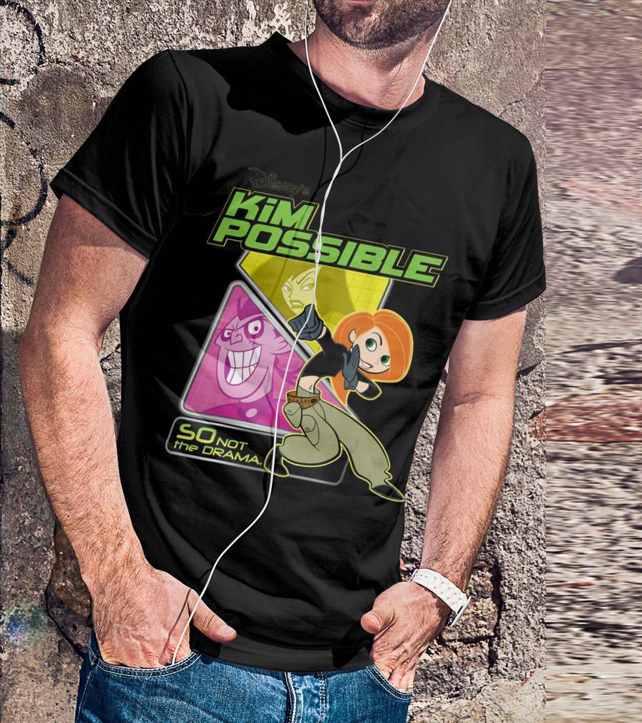 Disney Kim Possible So Not The Drama Animated Characters And Action Poses T-Shirt