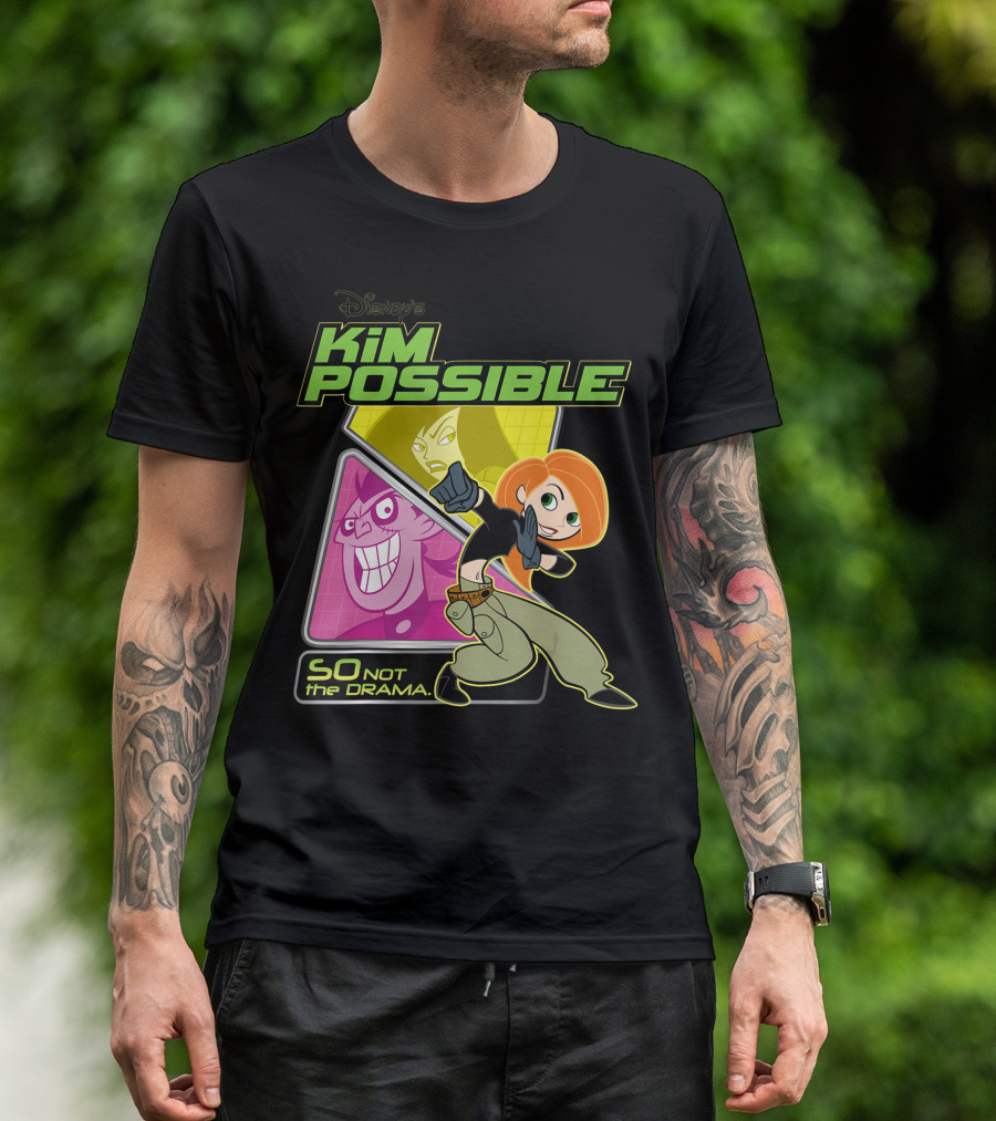 Disney Kim Possible So Not The Drama Animated Characters And Action Poses T-Shirt