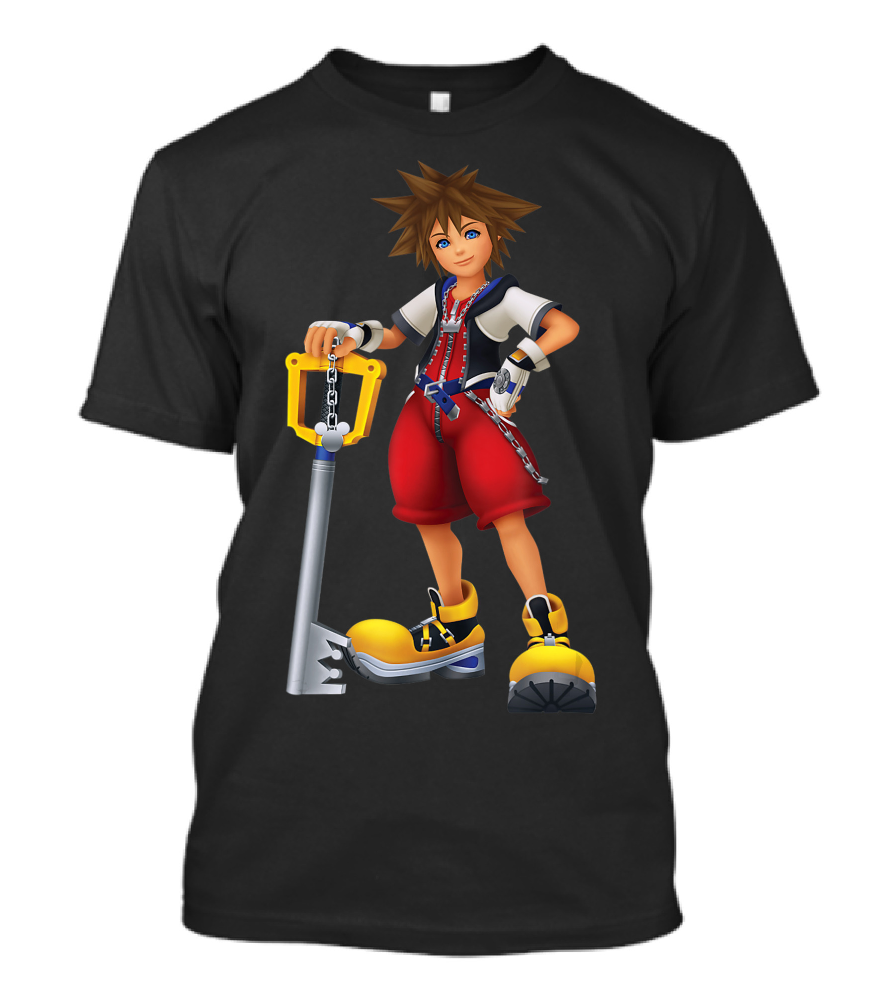 Disney Kingdom Hearts Sora Key Blade Character T-Shirt