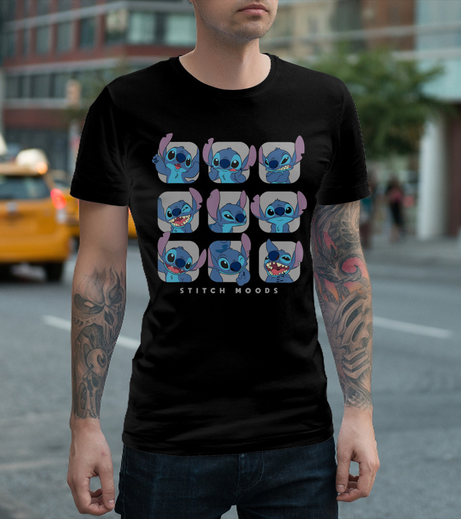 Stitch Moods Lilo And Stitch Disney Expressions T-Shirt