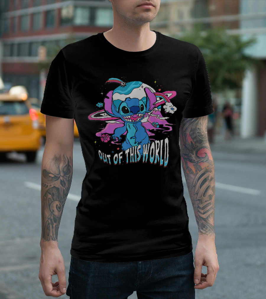 Disney Lilo And Stitch Out Of This World Space Adventure T-Shirt