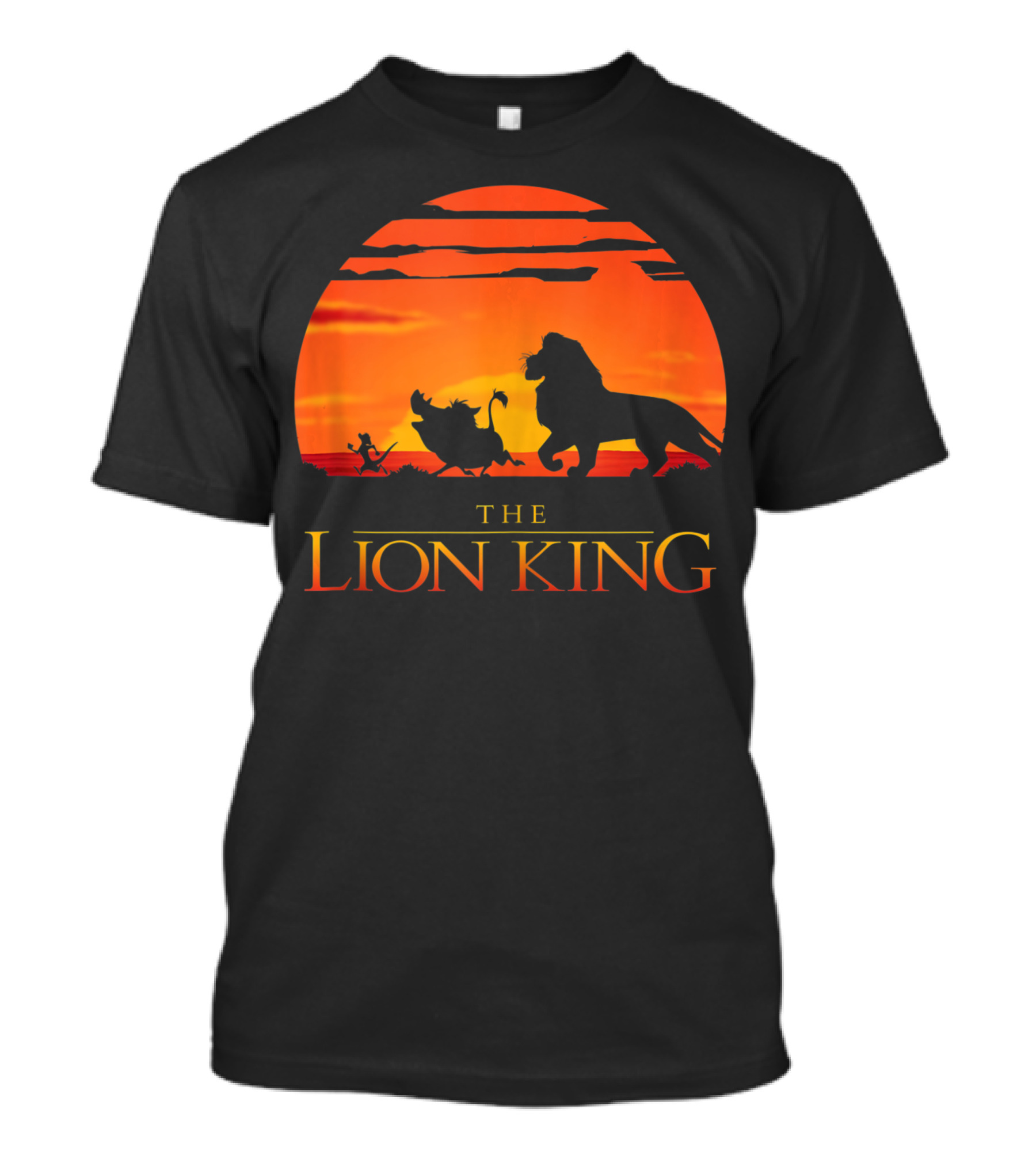 The Lion King Live Action Sunset Silhouette Walk T-Shirt