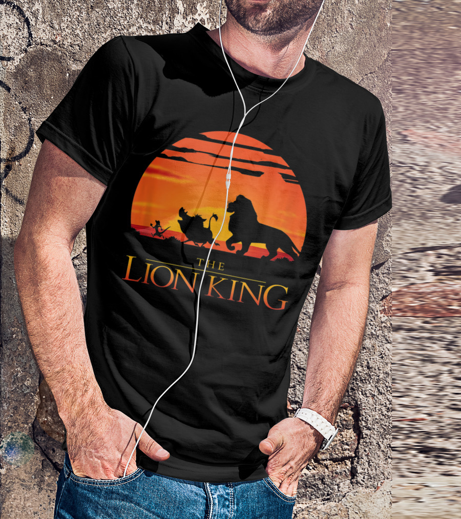 The Lion King Live Action Sunset Silhouette Walk T-Shirt