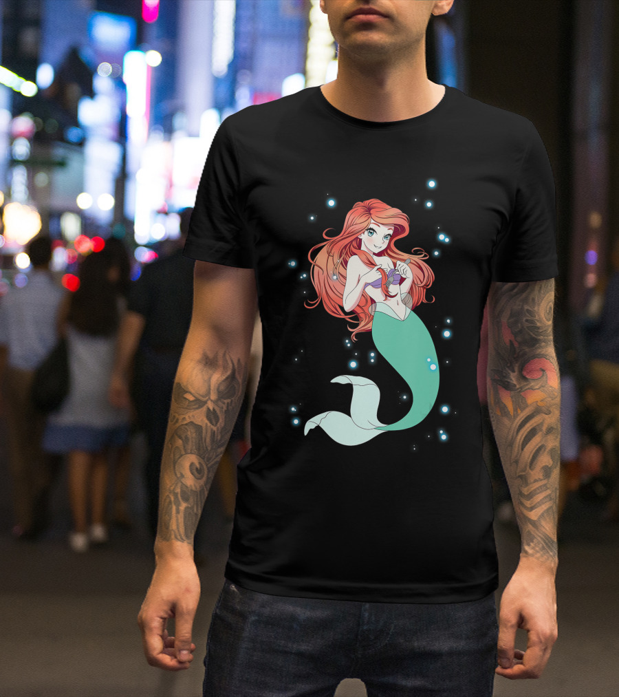 Disney Little Mermaid Ariel Anime T-Shirt
