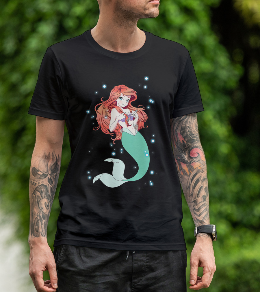 Disney Little Mermaid Ariel Anime T-Shirt