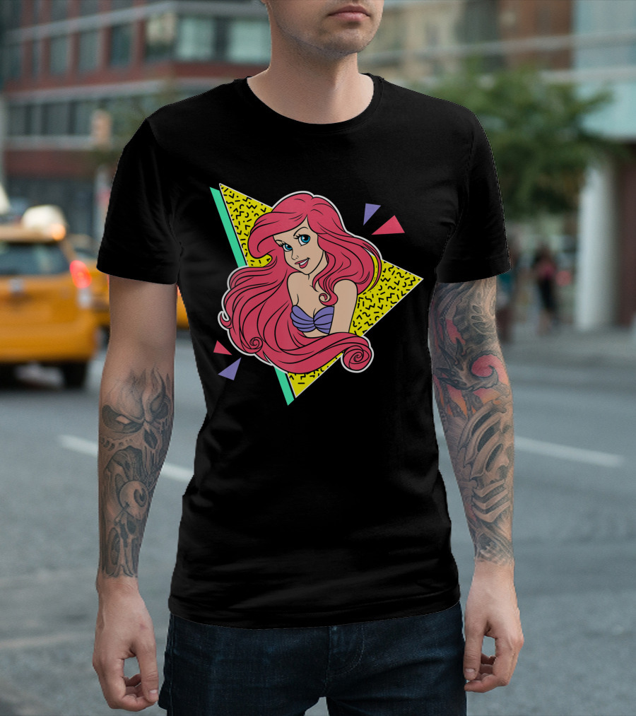 Disney Little Mermaid Ariel Retro 80S T-Shirt