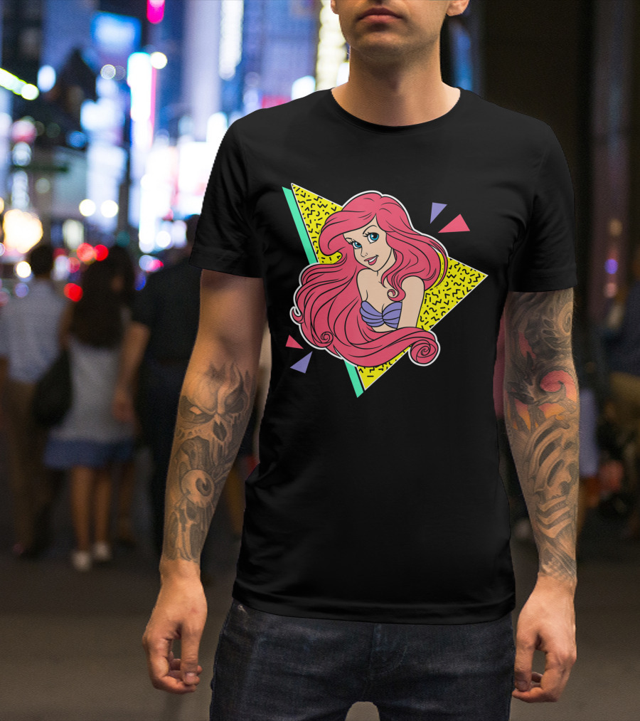 Disney Little Mermaid Ariel Retro 80S T-Shirt
