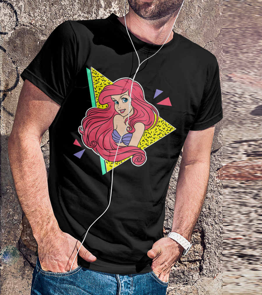 Disney Little Mermaid Ariel Retro 80S T-Shirt