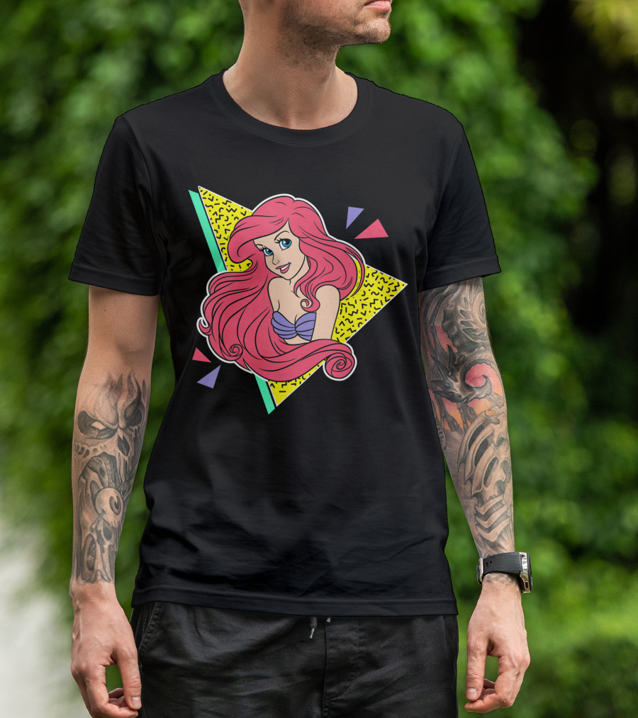 Disney Little Mermaid Ariel Retro 80S T-Shirt