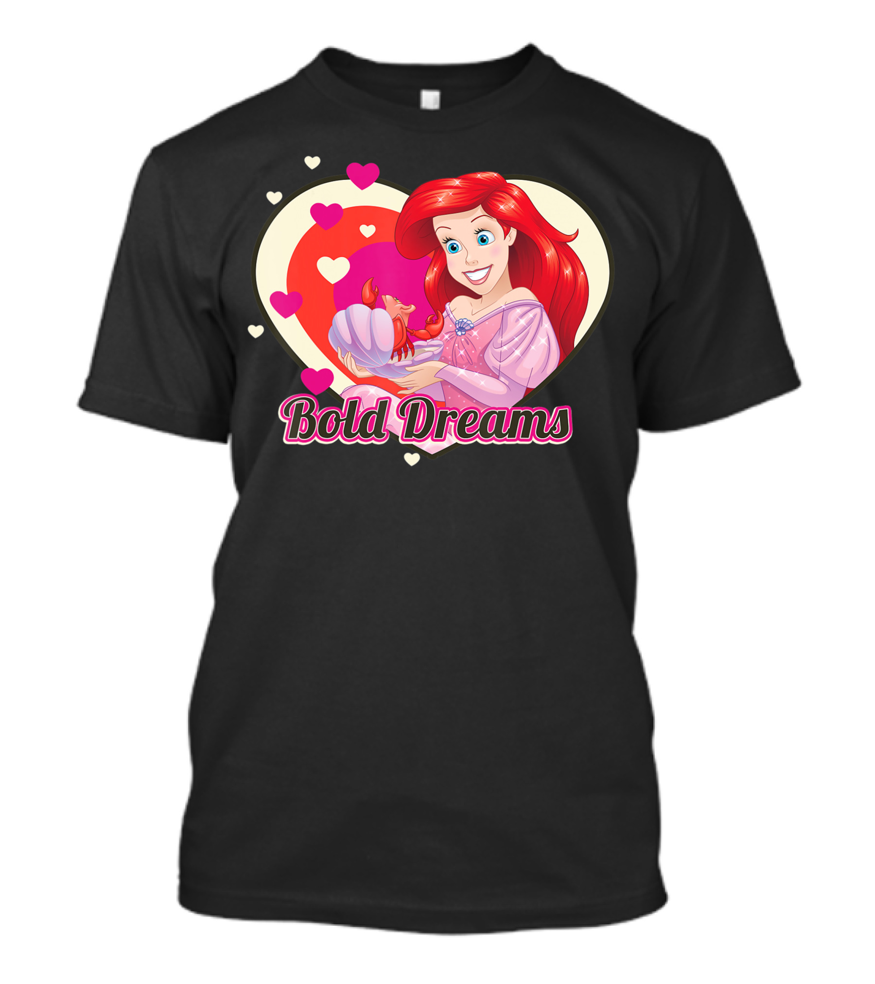 Disney Ariel Bold Dreams Valentine Heart T-Shirt