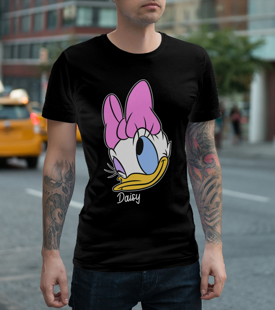 Daisy Duck Big Face Disney Mickey And Friends T-Shirt