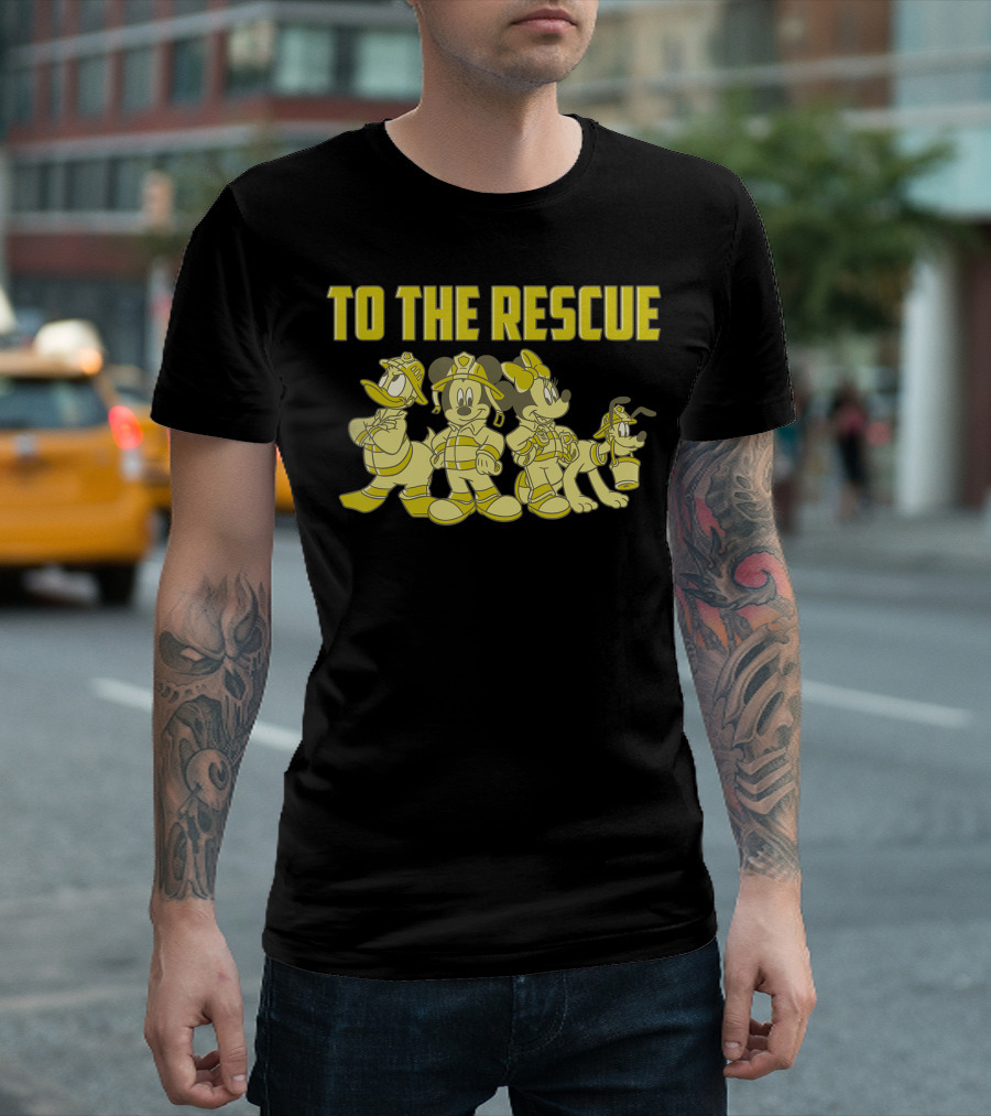 Disney Mickey And Friends Firefighters To The Rescue To The Rescue T-Shirt
