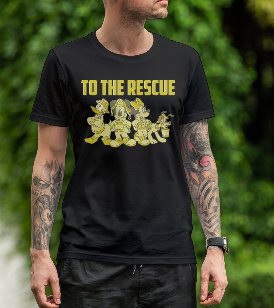 Disney Mickey And Friends Firefighters To The Rescue To The Rescue T-Shirt