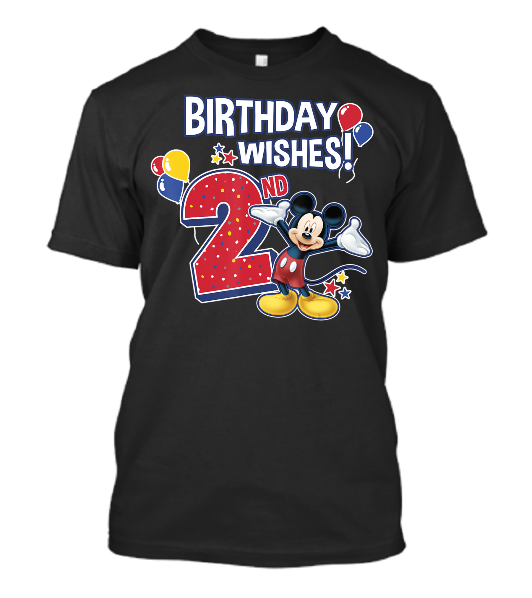 Birthday Wishes 2nd Mickey Mouse Disney T-Shirt