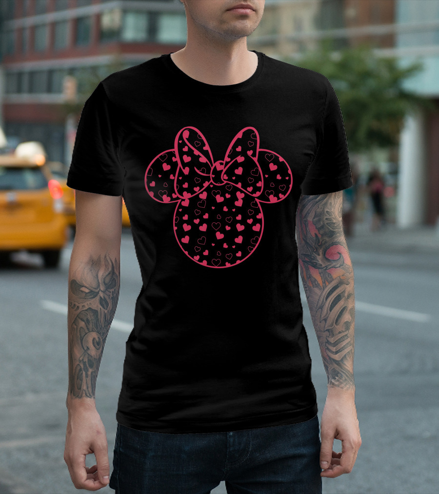Disney Minnie Mouse Valentines Day Heart T-Shirt