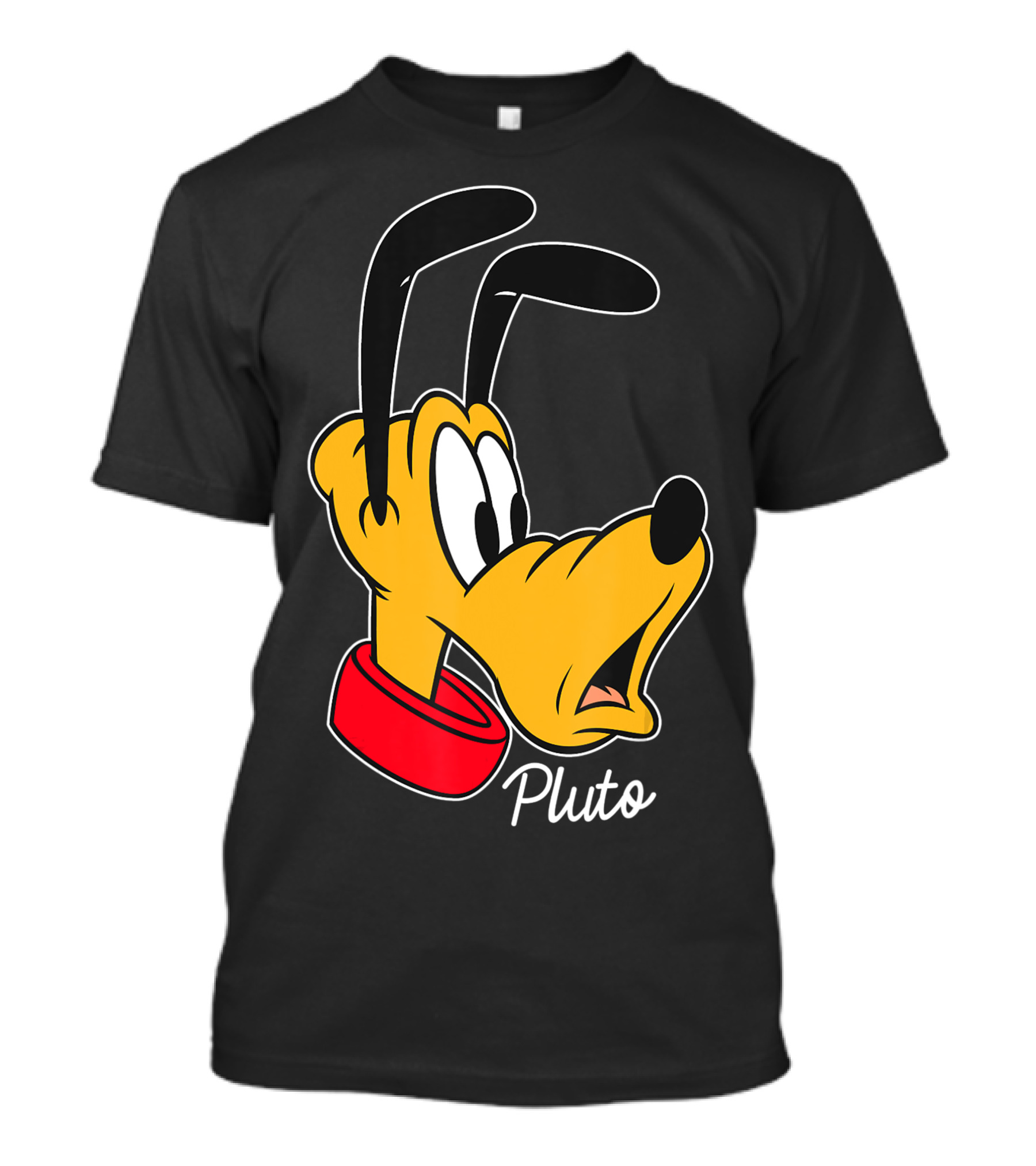Disney Pluto Big Face Mickey And Friends T-Shirt