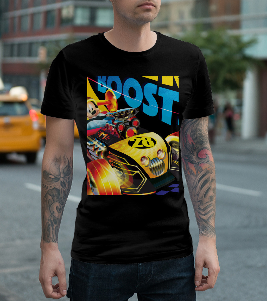 Disney Mickey Roadster Racers Boost Car Number 28 T-Shirt