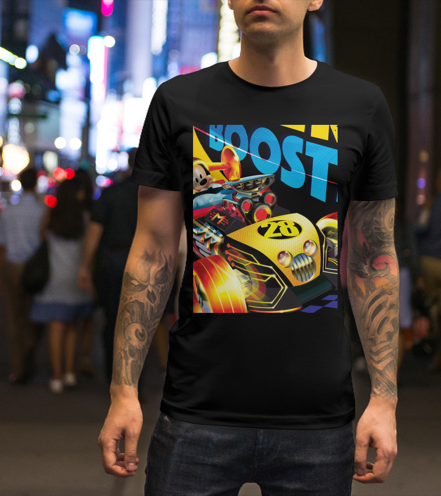 Disney Mickey Roadster Racers Boost Car Number 28 T-Shirt