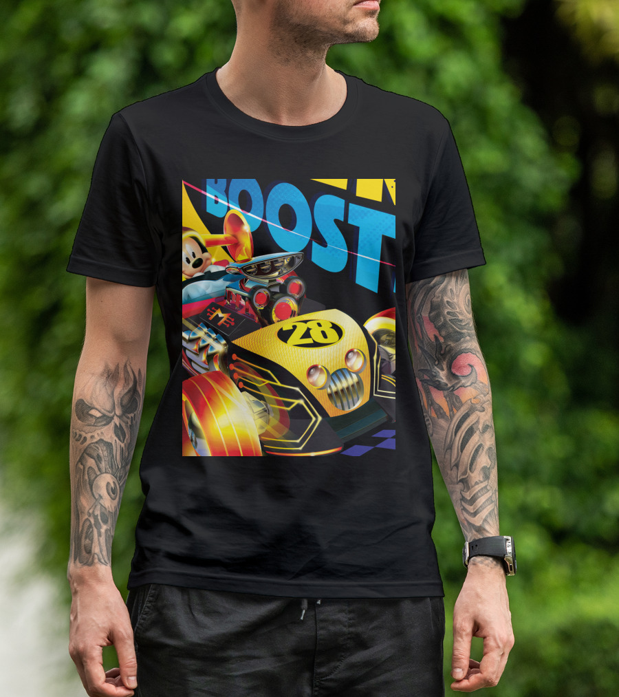 Disney Mickey Roadster Racers Boost Car Number 28 T-Shirt