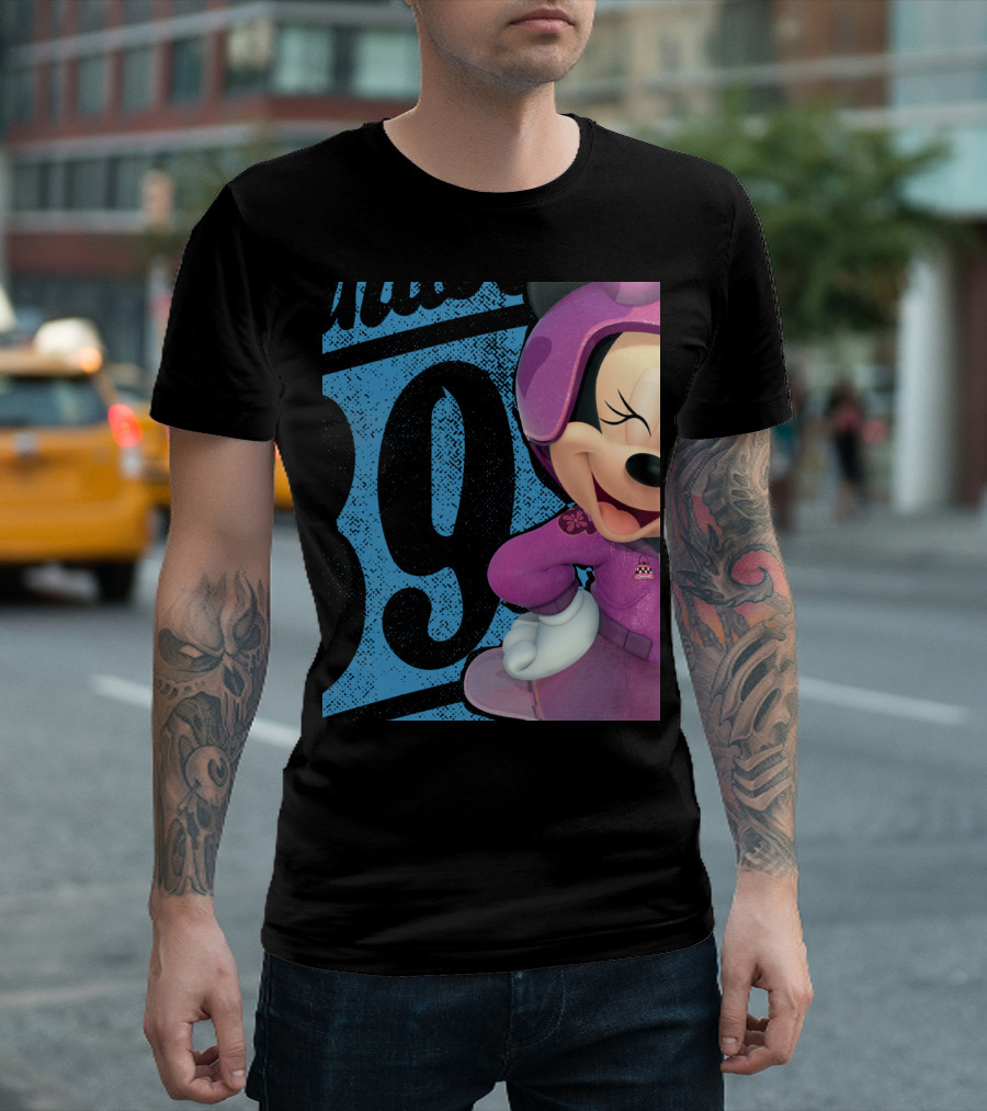 Minnie Pink Racing Suit Number 89 Disney Mickey And The Roadsters T-Shirt
