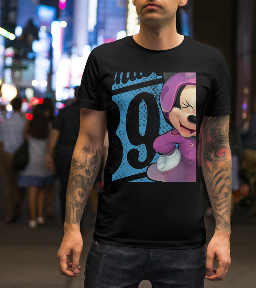 Minnie Pink Racing Suit Number 89 Disney Mickey And The Roadsters T-Shirt