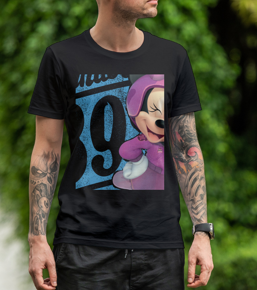Minnie Pink Racing Suit Number 89 Disney Mickey And The Roadsters T-Shirt