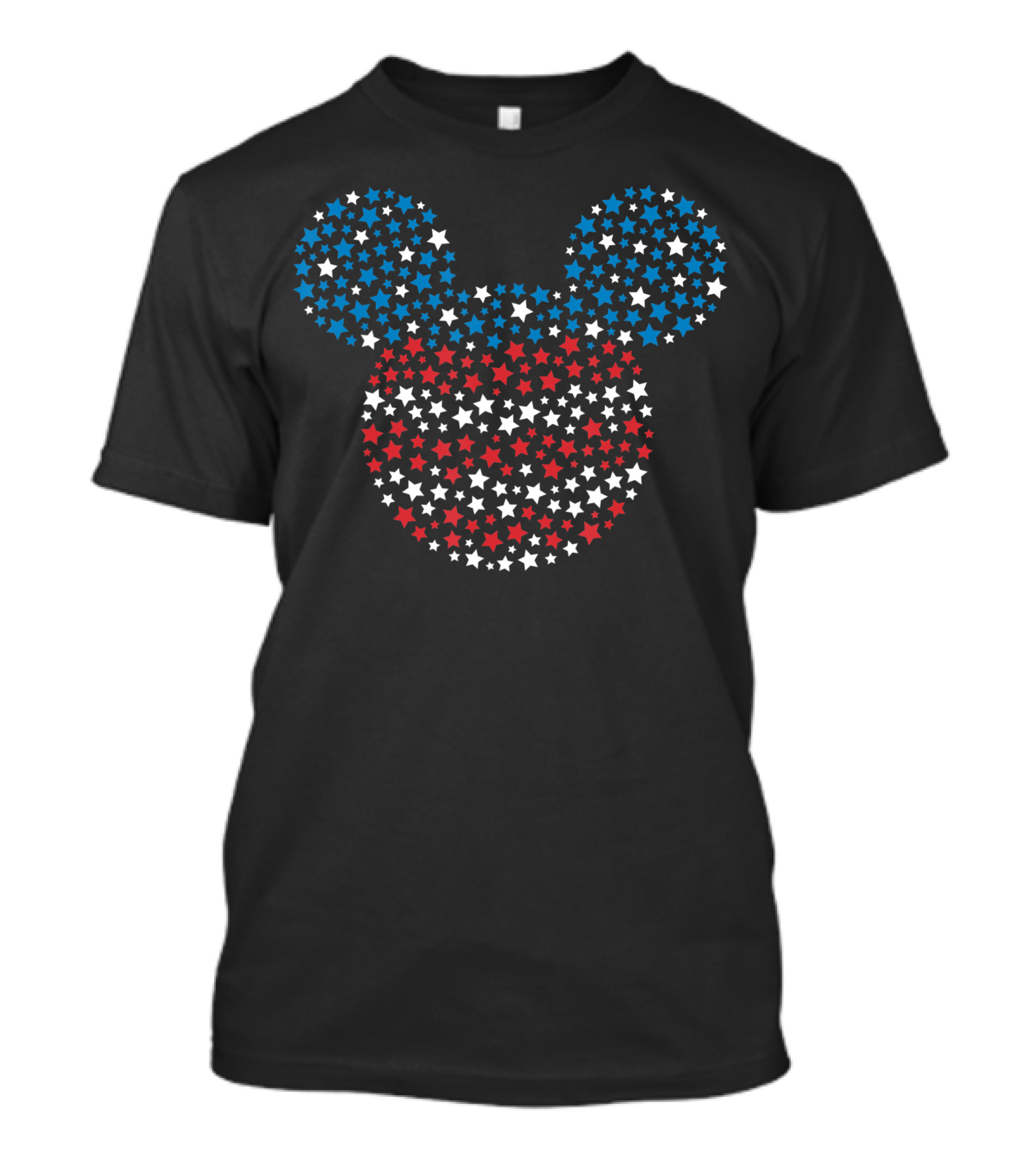 Disney Mickey Mouse Red White And Blue Stars T-Shirt