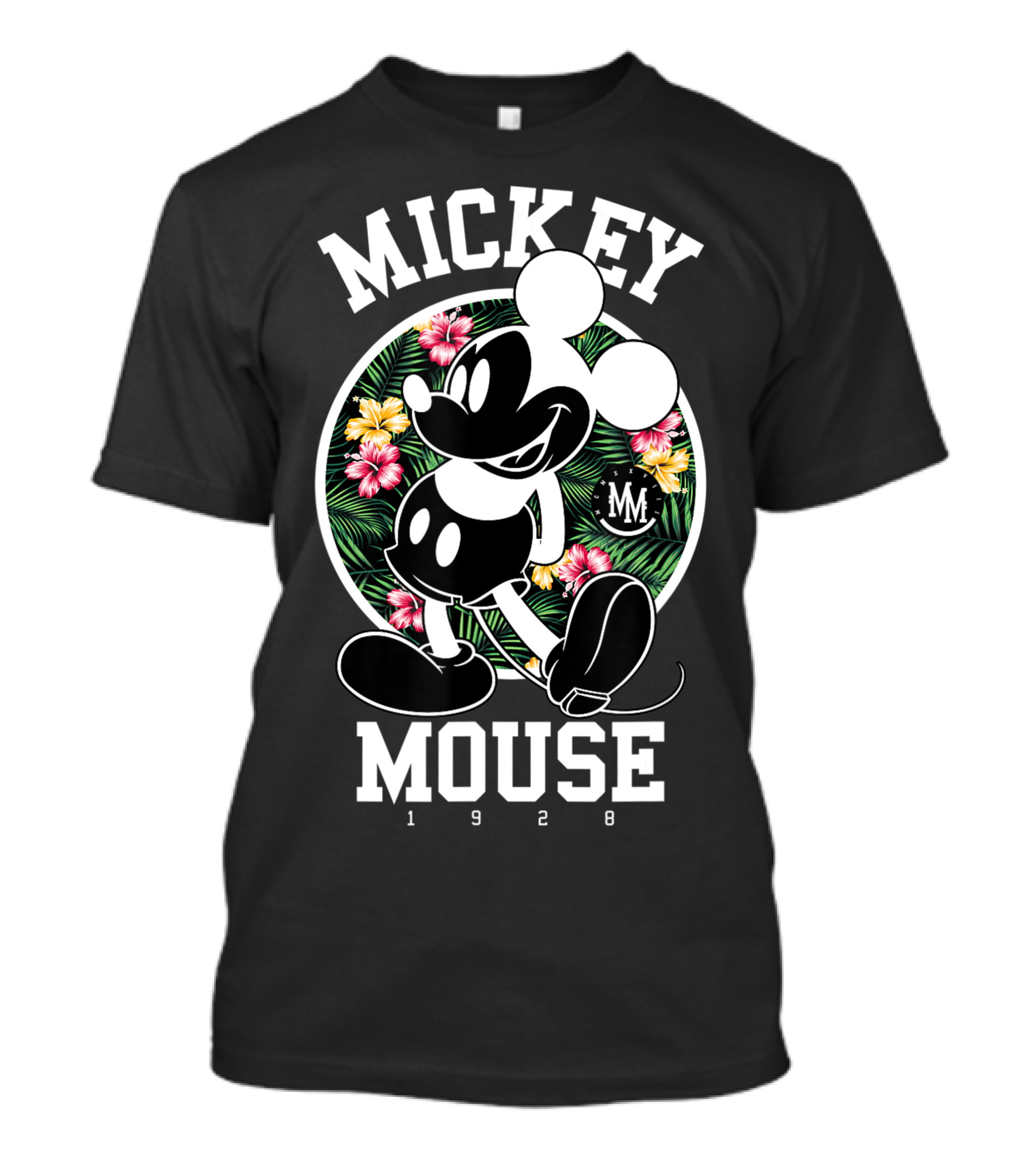 Mickey Mouse Tropical 1928 Floral T-Shirt