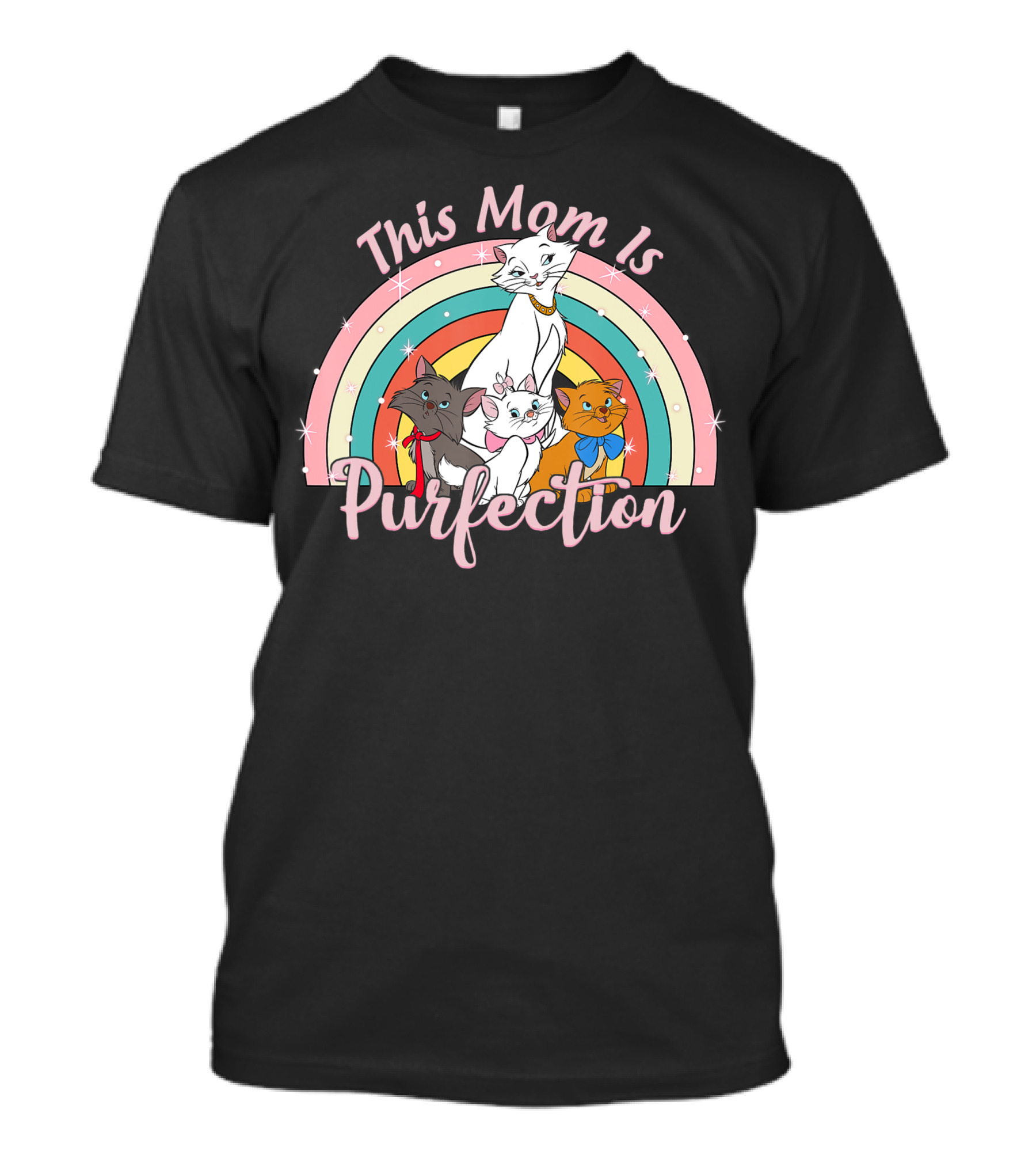 Disney The Aristocats This Mom Is Purfection With Duchess Marie Toulouse Berlioz Rainbow T-Shirt