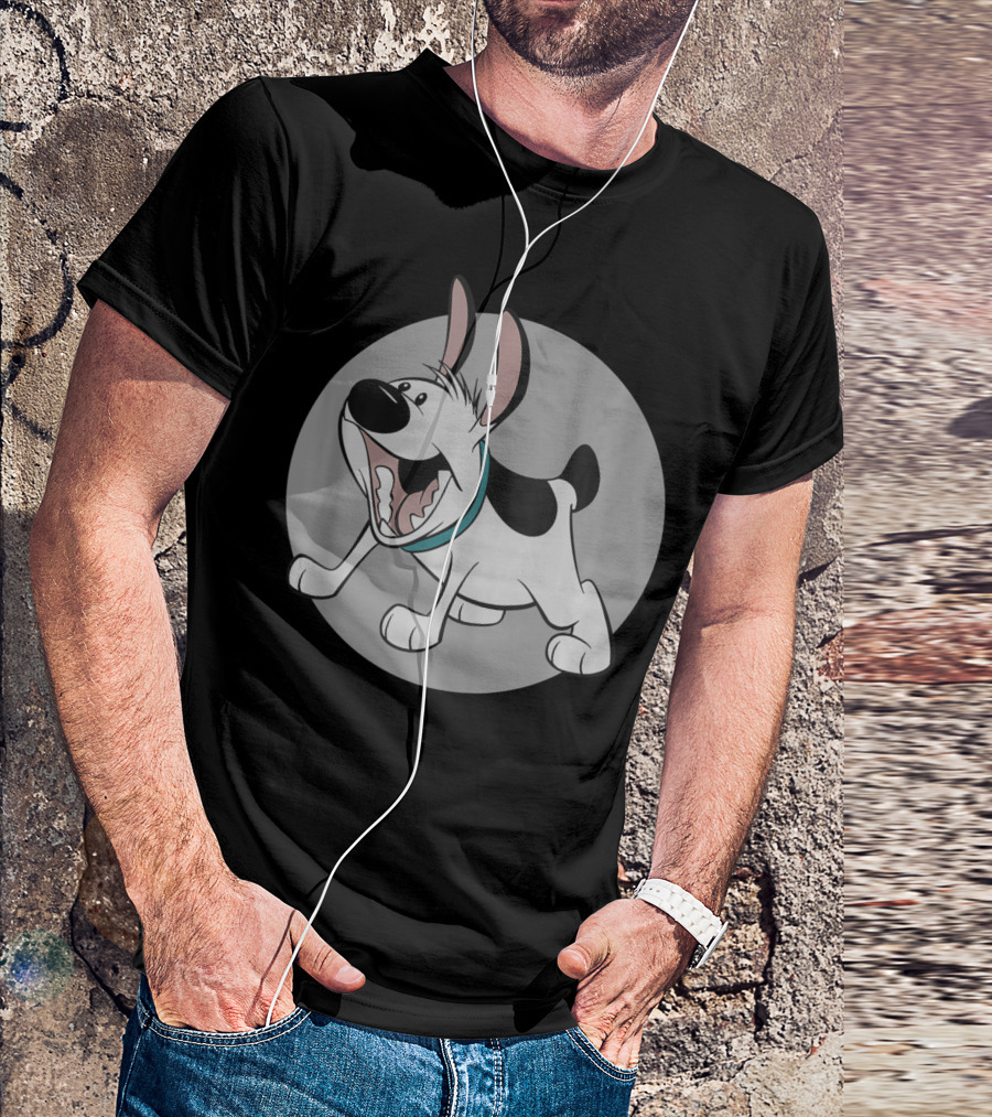 Disney Mulan Little Brother Happy Dog Cartoon Circle T-Shirt