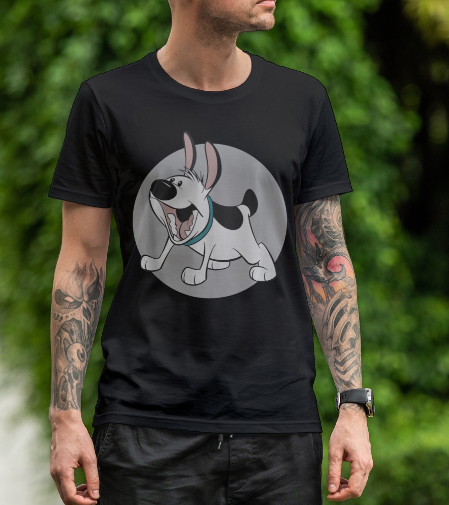 Disney Mulan Little Brother Happy Dog Cartoon Circle T-Shirt