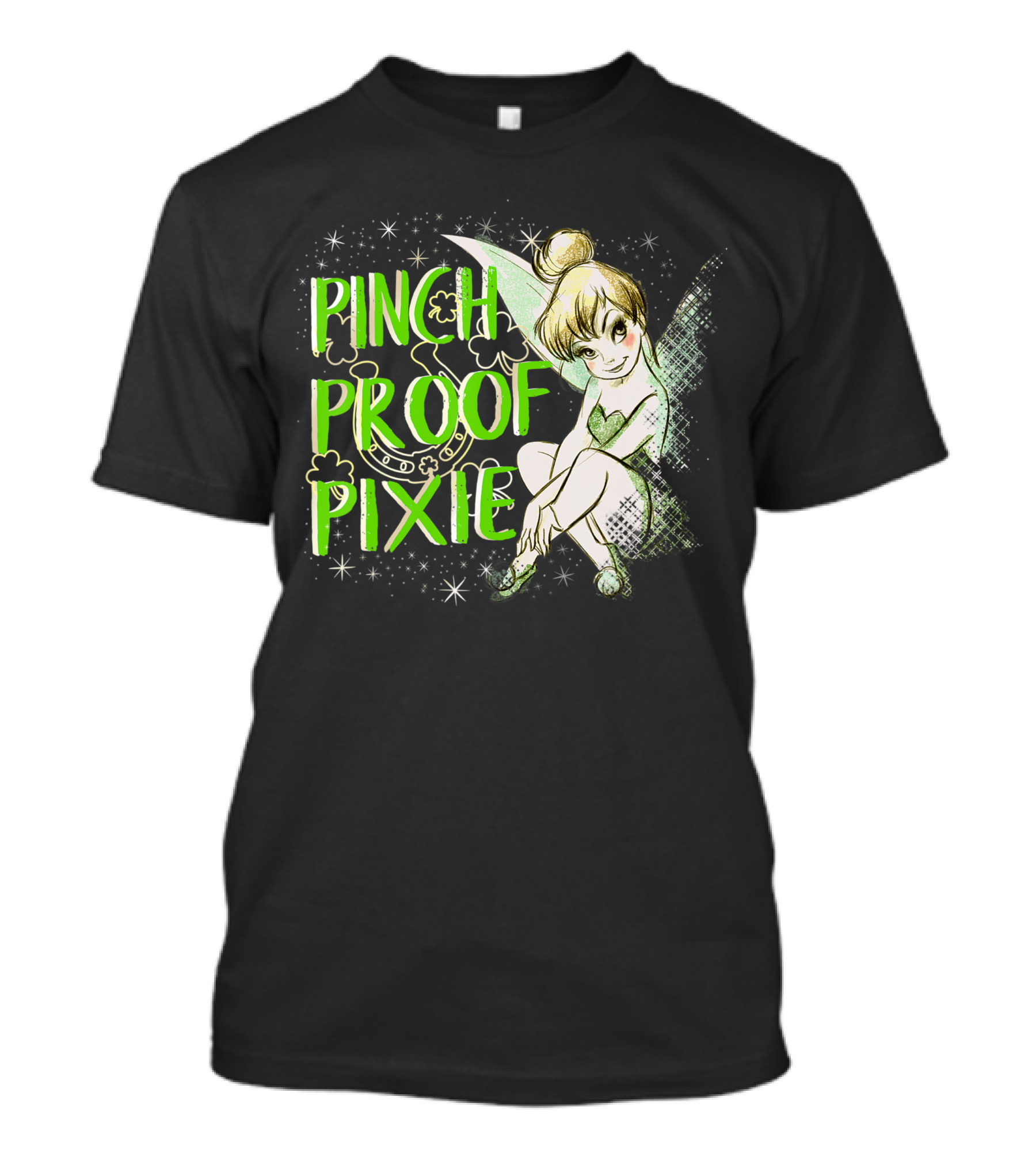 Disney Peter Pan St Patricks Day Pinch Proof Pixie Tinker Bell T-Shirt