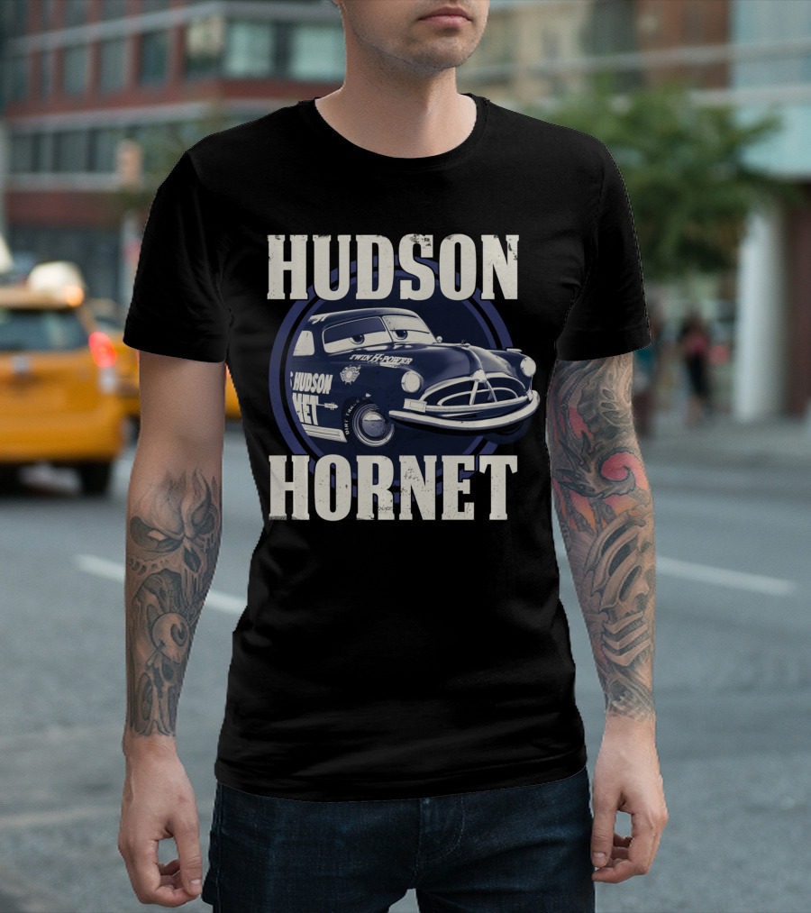 Hudson Hornet Disney Pixar Cars Twin H Power Badge T-Shirt