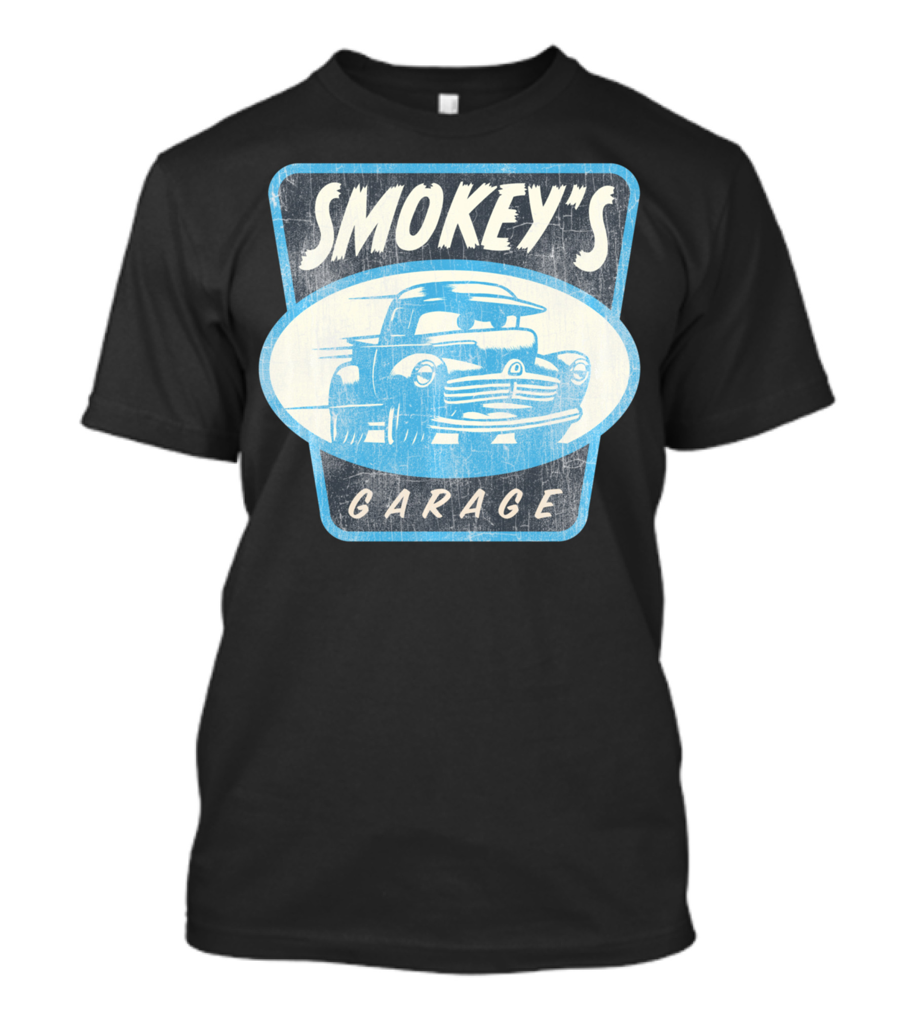 Disney Pixar Grungy Vintage Smokey's Garage Retro Truck T-Shirt