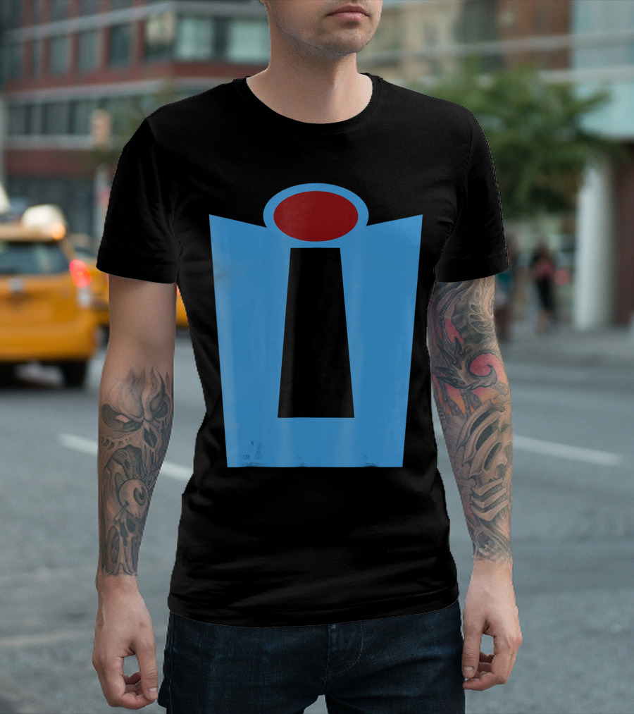 Disney Pixar Incredibles Blue Suit Icon Red Oval T-Shirt