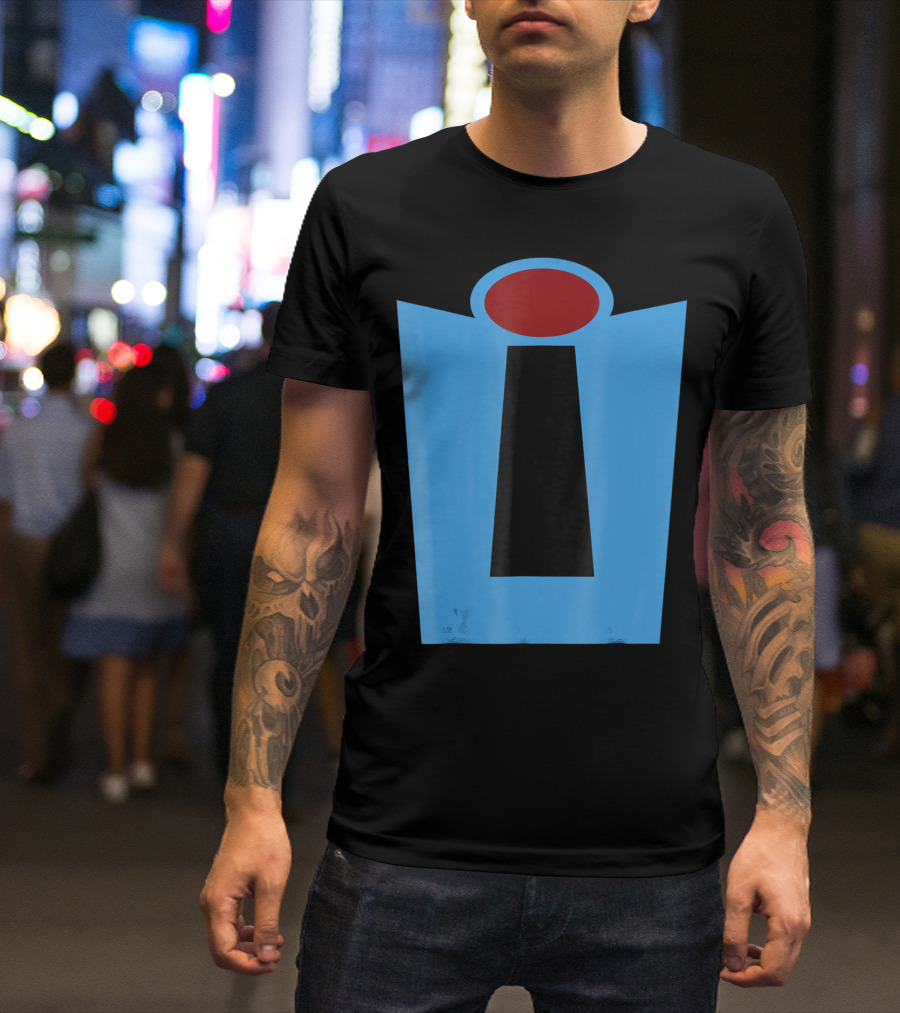 Disney Pixar Incredibles Blue Suit Icon Red Oval T-Shirt